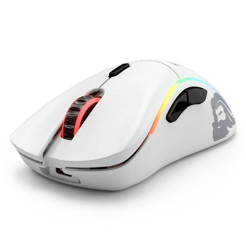 Glorious PC Gaming Race Model D Gaming-Maus Funk Weiß (matt) 6 Tasten 19000 dpi Beleuchtet