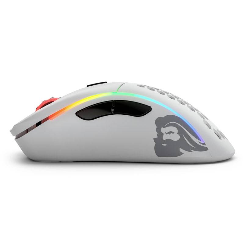 Glorious PC Gaming Race Model D Gaming-Maus Funk Weiß (matt) 6 Tasten 19000 dpi Beleuchtet