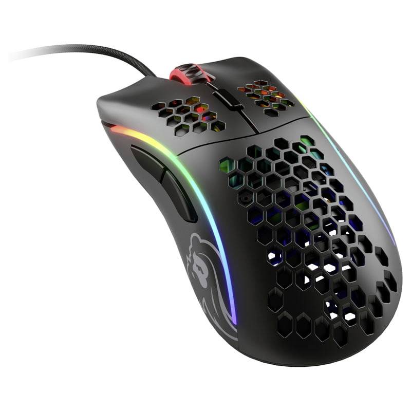 Glorious PC Gaming Race Model D Gaming-Maus Kabelgebunden Optisch Schwarz (matt) 6 Tasten 12000 dpi Beleuchtet