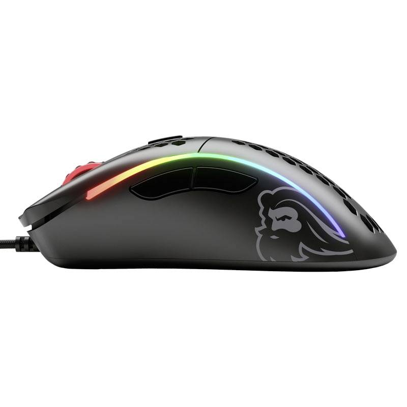 Glorious PC Gaming Race Model D Gaming-Maus Kabelgebunden Optisch Schwarz (matt) 6 Tasten 12000 dpi Beleuchtet