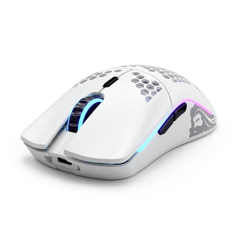 Glorious PC Gaming Race Model O Gaming-Maus Funk Optisch Weiß (matt) 6 Tasten 19000 dpi Beleuchtet
