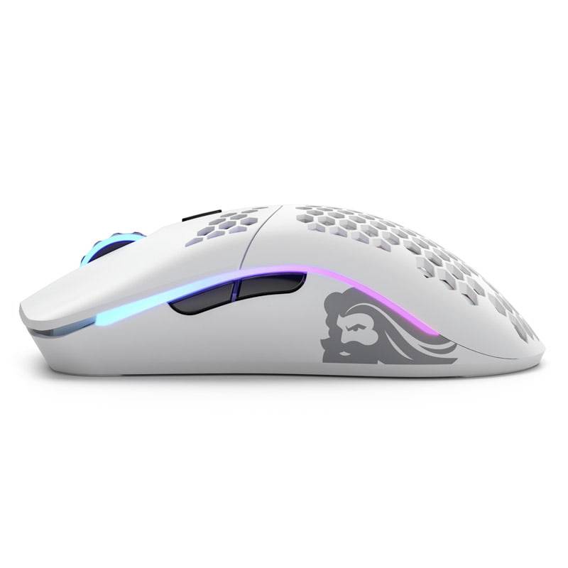 Glorious PC Gaming Race Model O Gaming-Maus Funk Optisch Weiß (matt) 6 Tasten 19000 dpi Beleuchtet