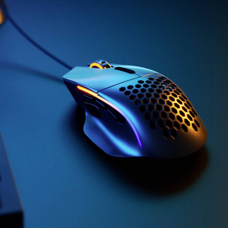 Glorious PC Gaming Race Model I Gaming-Maus Kabelgebunden Optisch Schwarz (matt) 9 Tasten 19000 dpi Beleuchtet