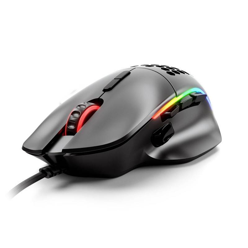 Glorious PC Gaming Race Model I Gaming-Maus Kabelgebunden Optisch Schwarz (matt) 9 Tasten 19000 dpi Beleuchtet