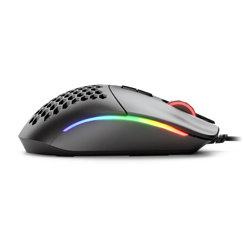 Glorious PC Gaming Race Model I Gaming-Maus Kabelgebunden Optisch Schwarz (matt) 9 Tasten 19000 dpi Beleuchtet