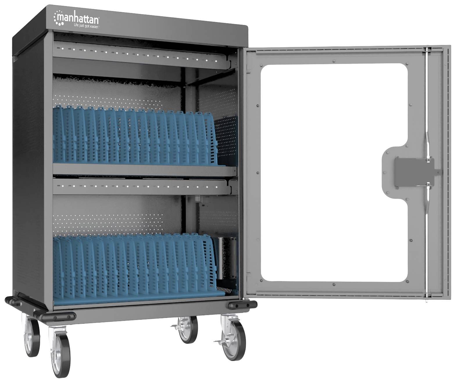 Manhattan 102353 Lade- und Managementsystem Wagen für USB-Typ C™ verkabelt