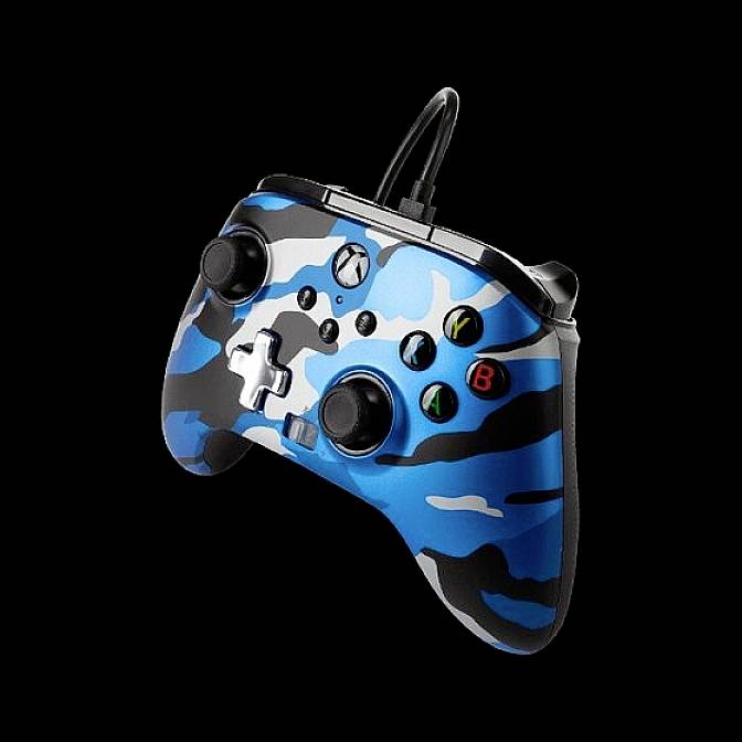 PowerA Xbox Metallic Blue Camo Controller Xbox Series S, Xbox Series X