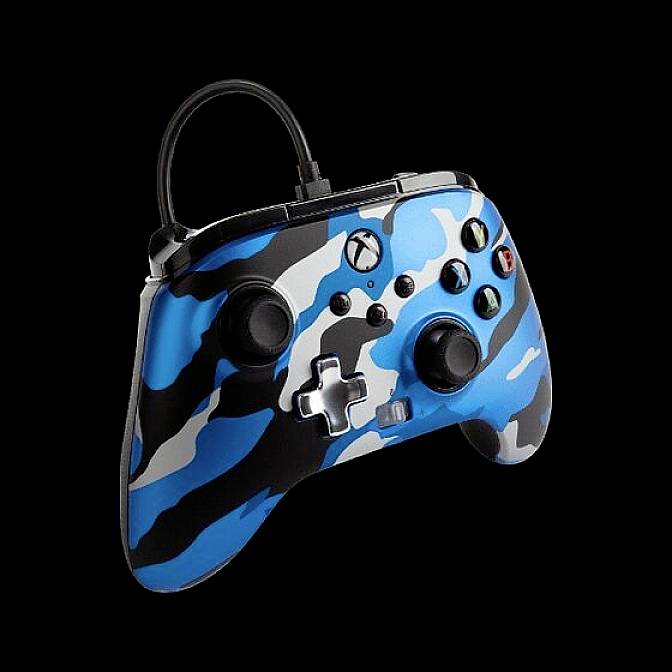PowerA Xbox Metallic Blue Camo Controller Xbox Series S, Xbox Series X