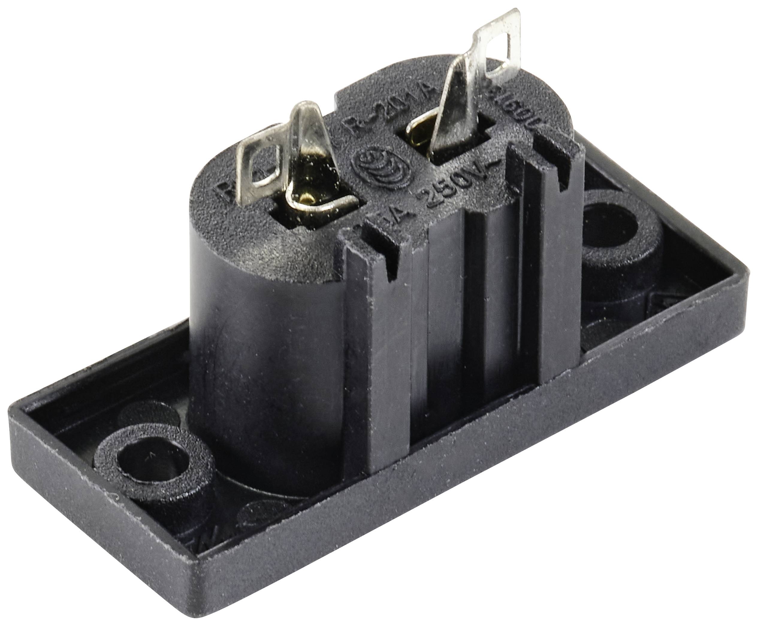 TRU COMPONENTS TC-10475836 Kaltgeräte-Steckverbinder C8 Stecker, Einbau vertikal Gesamtpolzahl: 2 2.5A Schwarz