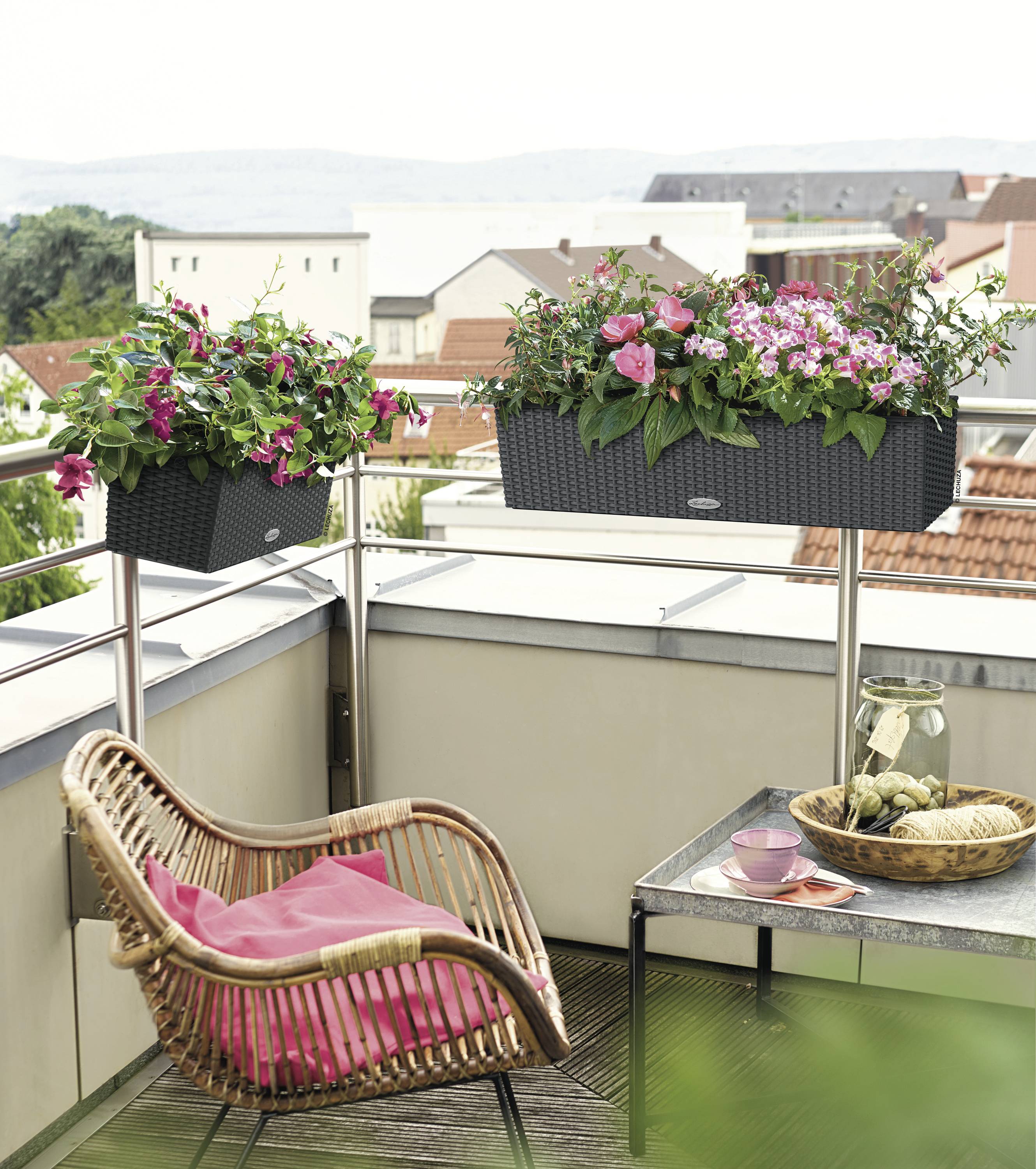 Lechuza BALCONERA Cottage 50 15602 Balkonkasten Granit