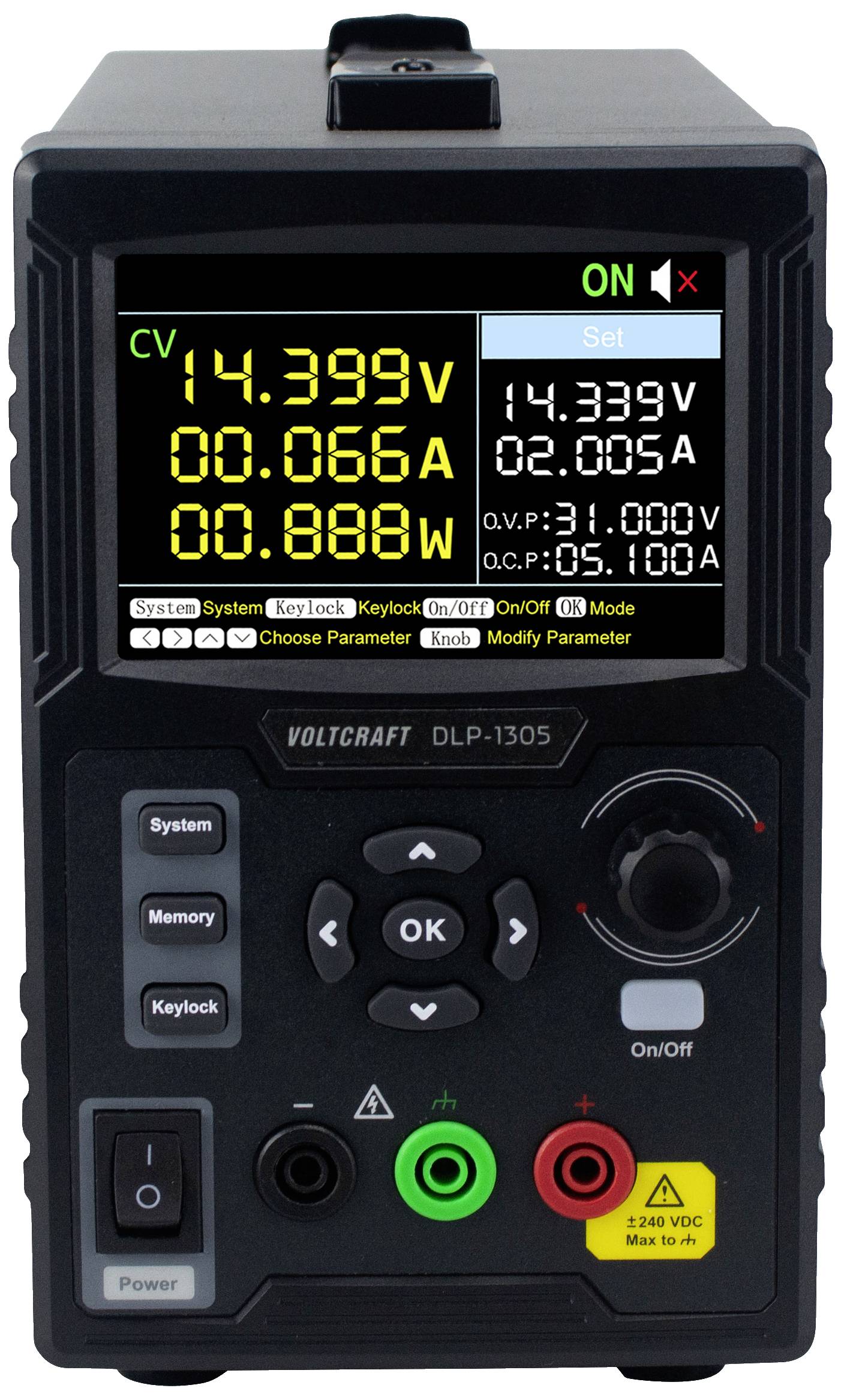 VOLTCRAFT DLP-1305 Labornetzgerät, einstellbar 0 - 30V 0 - 5A 150W Slave-Funktion Anzahl Ausgänge 1 x