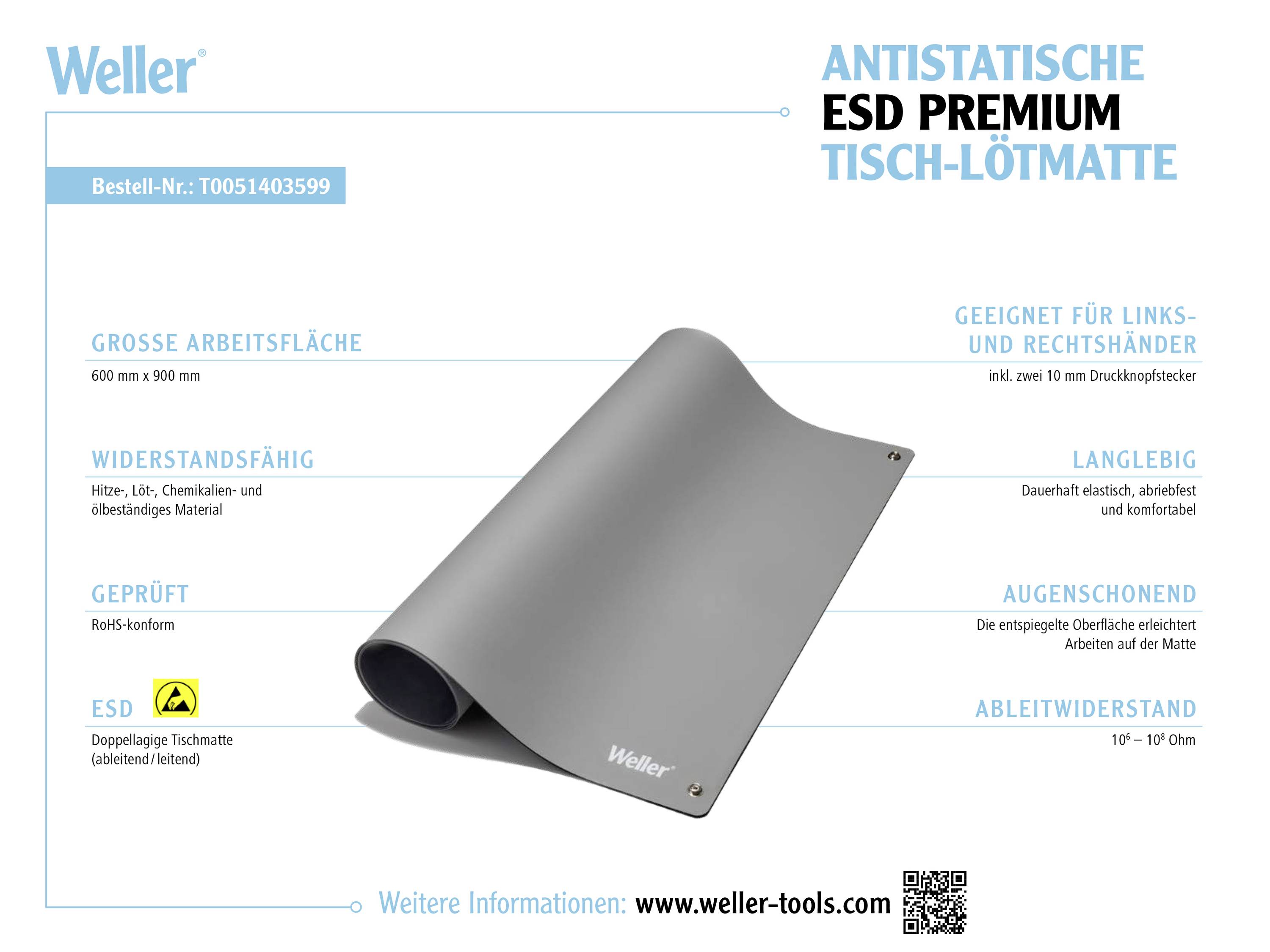 Weller T0051403599 Ablage (L x B) 900mm x 600mm 1St.