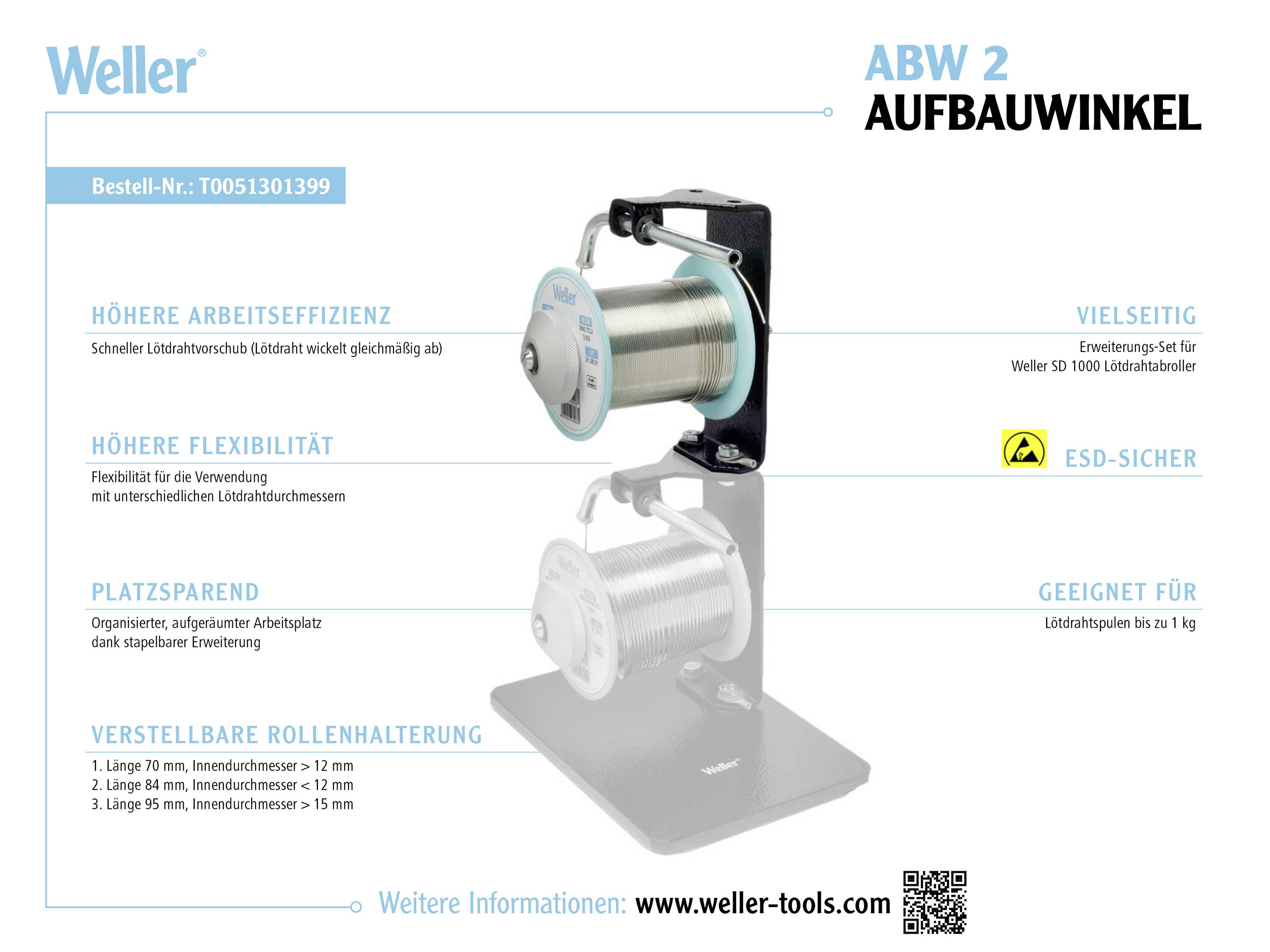 Weller T0051301399 Lötdraht-Abroller 1St.
