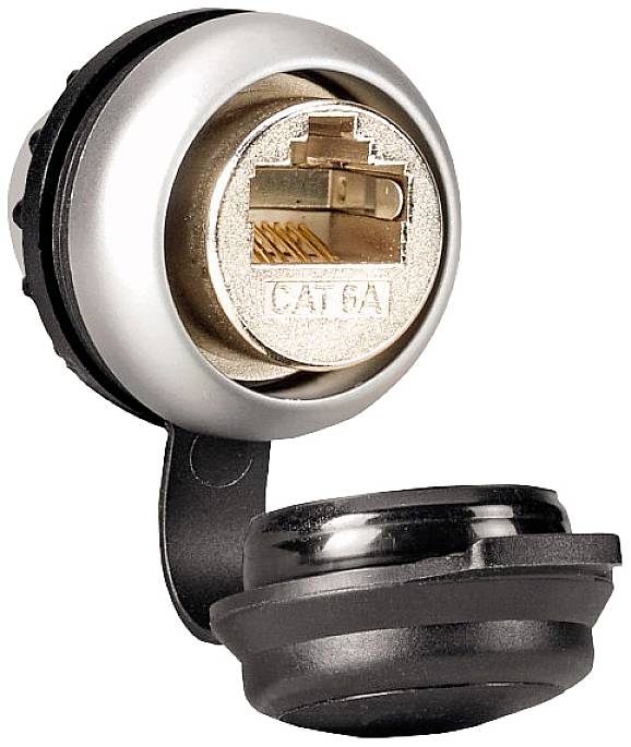 Eaton M22-RJ45-CAT6A RMQ Titan Einbaubuchse EP-400122 RJ45 Steckergehäuse 1St.