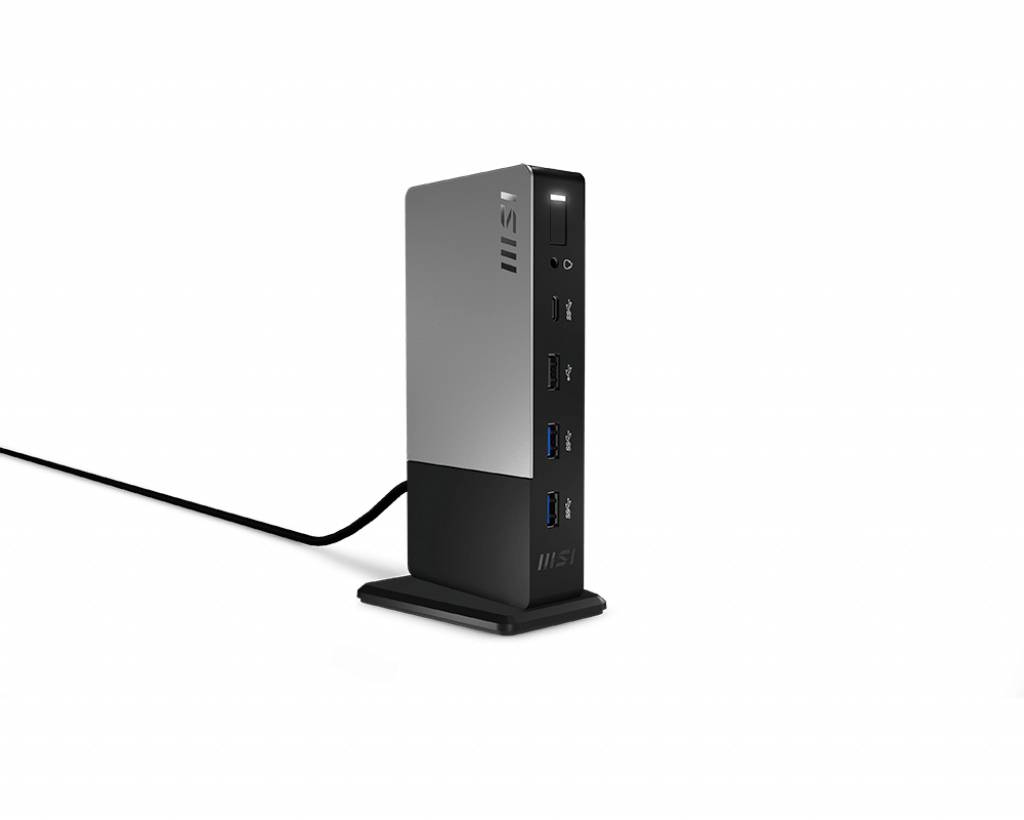 MSI USB-C® Dockingstation USB-C Docking Station Gen 2 Passend für Marke Dockingstations: Universal inkl. Kensington-Schloss