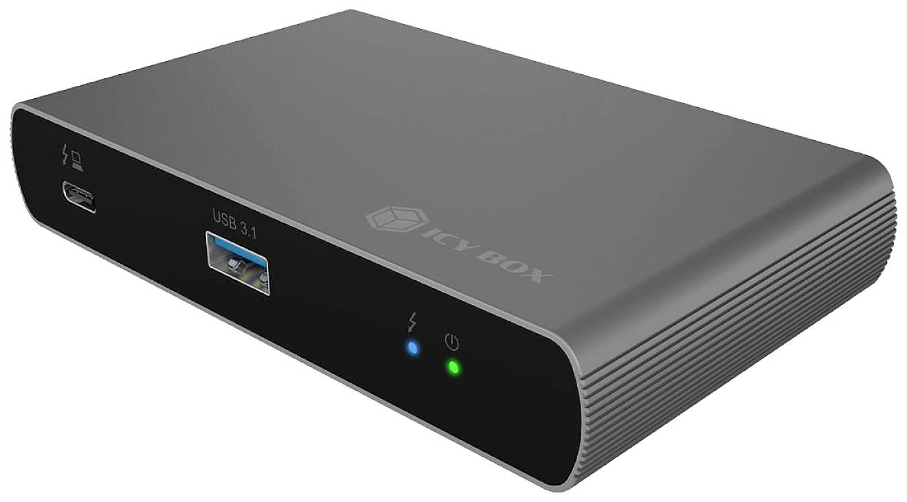 ICY BOX IB-HUB801-TB4 Passend für Marke Dockingstations: Universal USB-C® Power Delivery, inkl. Lad