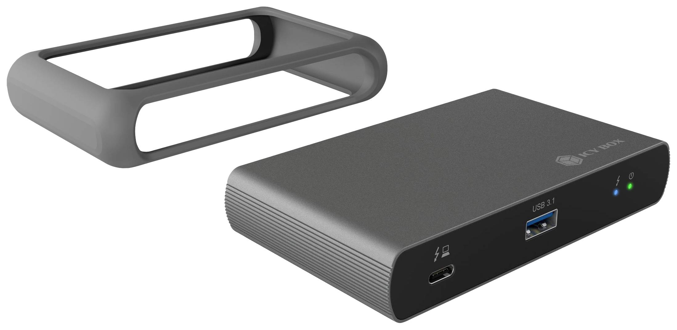 ICY BOX IB-HUB801-TB4 Passend für Marke Dockingstations: Universal USB-C® Power Delivery, inkl. Ladefunktion