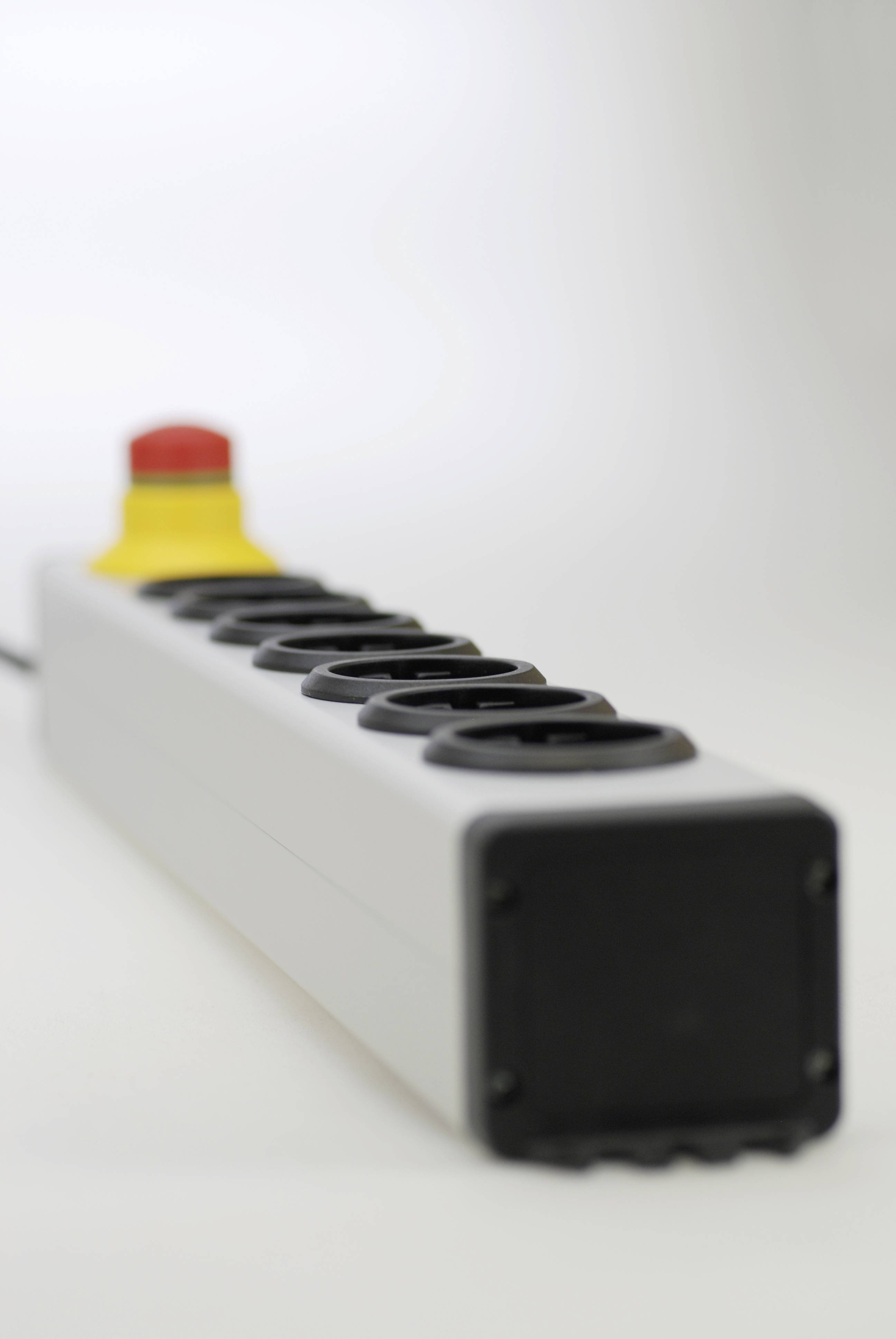 Ehmann 0819x00072033 Steckdosenleiste Silber, Schwarz Schutzkontakt 1St.