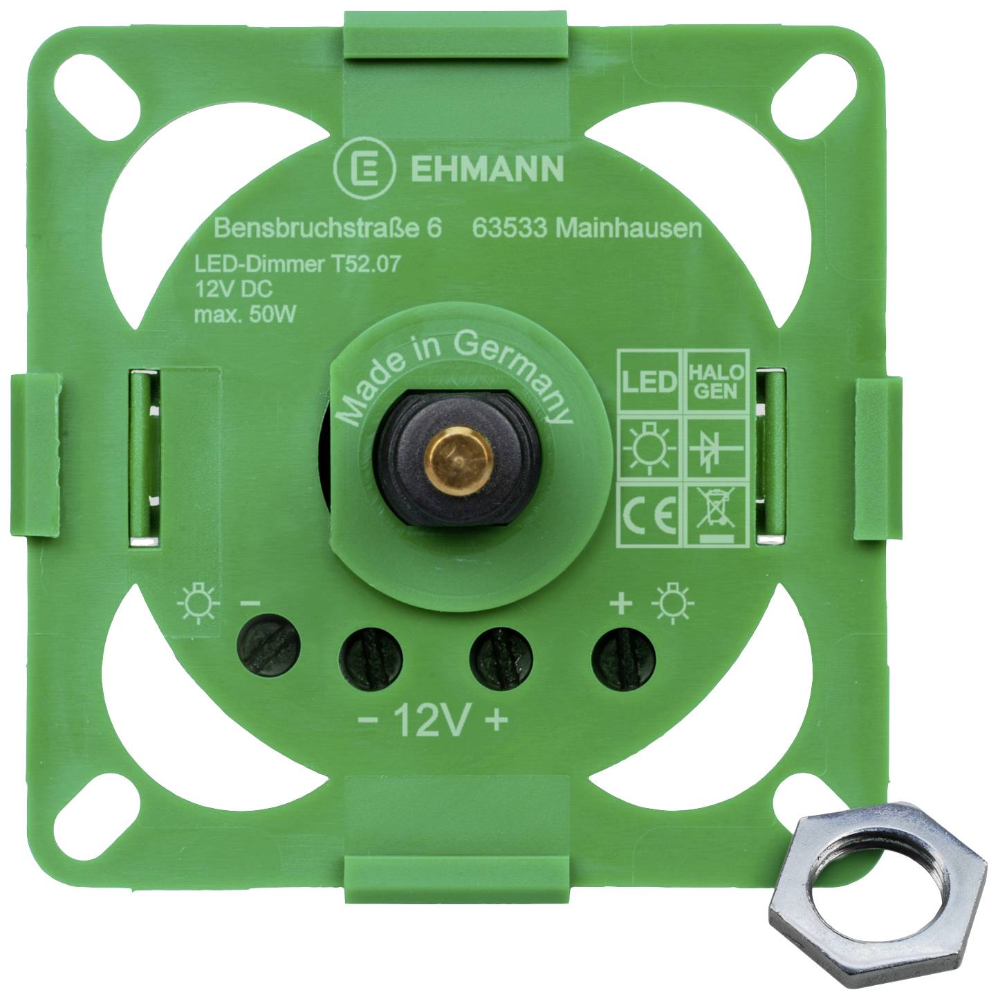 Ehmann 5230x0700 Drehdimmer Schwarz