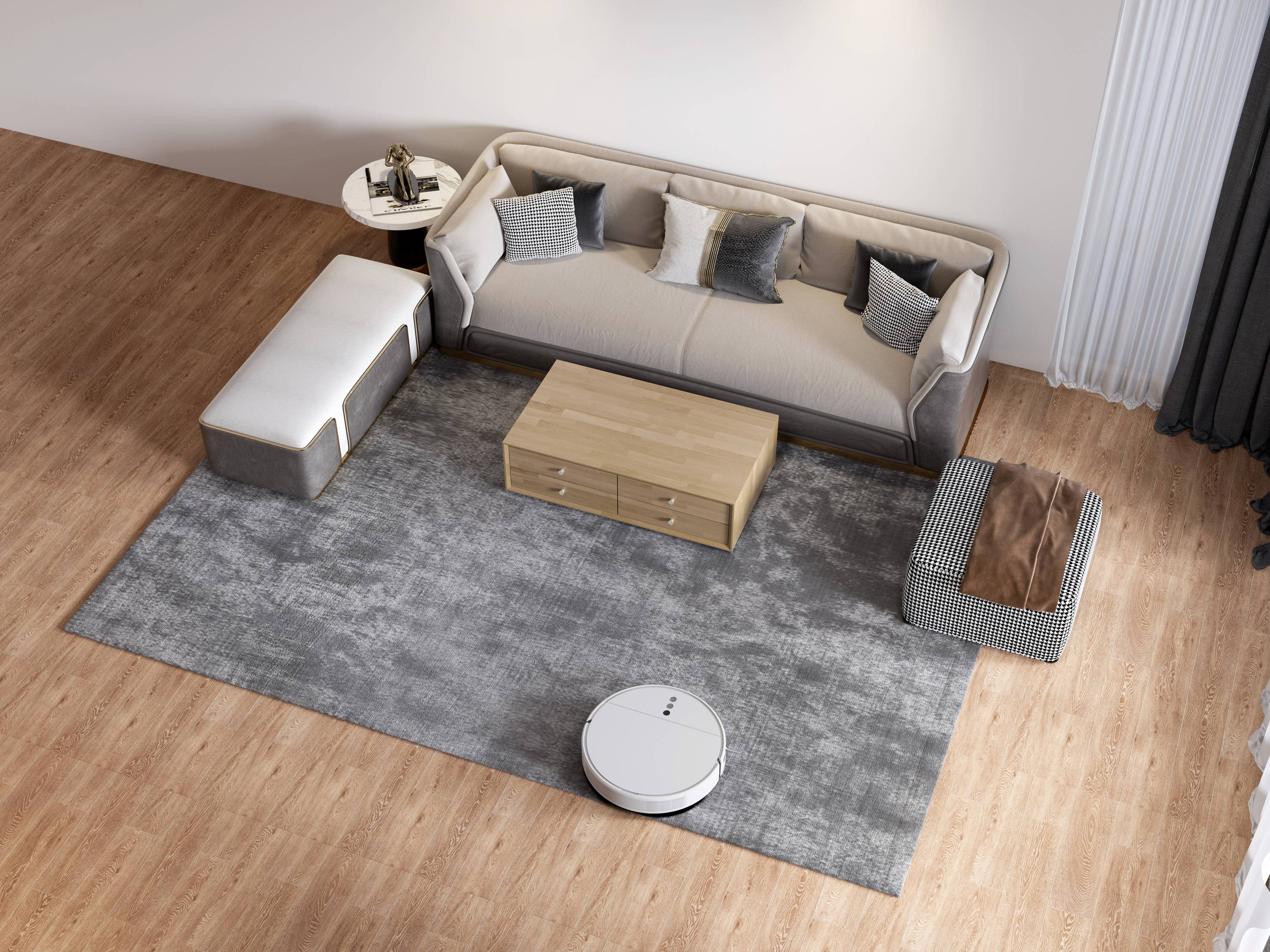 dreame F9 Saug-und Wischroboter Weiß App gesteuert, inkl. Akku