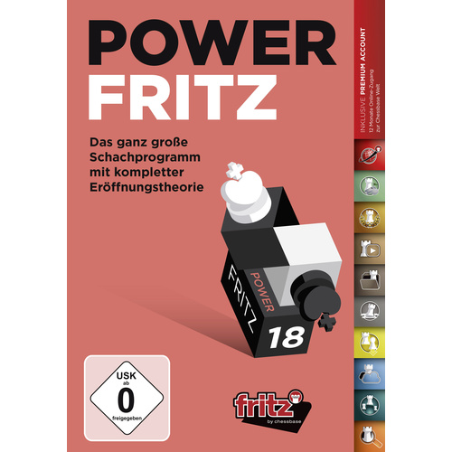 Power Fritz 18 - Das ganz große Schachprogramm mit kompl. Eröffnungstheorie PC USK: 0