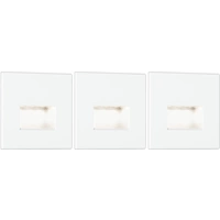 Paulmann 4064161230603 Edge Quadro eckig LED-Wandeinbauleuchte 3er Set LED Weiß (matt) Paulmann 4064161230603 Edge Quadro eckig LED-Wandeinbauleuchte 3er Set LED Weiß (matt)