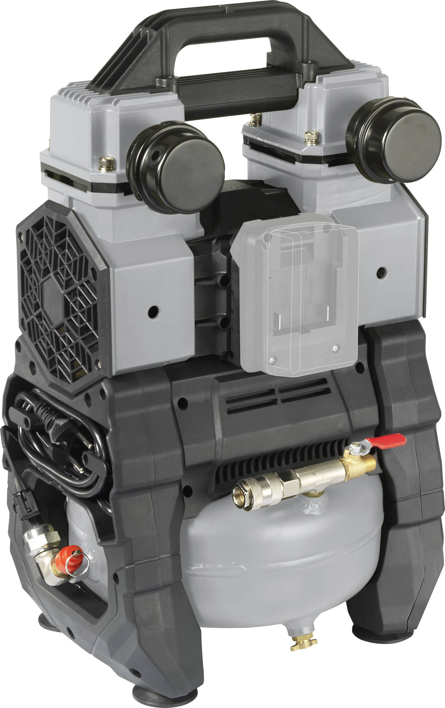 TOOLCRAFT TO-7858587 Druckluftkompressor 18 VDC/230 VAC 9 bar