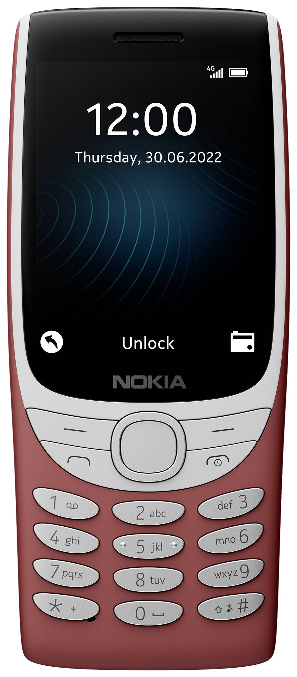 Nokia 8210 4G Handy Rot Mocor OS