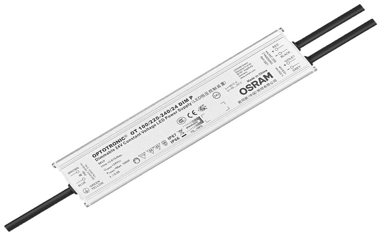 OSRAM HOMELIGHTING CV Power supplies LED-Treiber Konstantspannung 106 W 24.2 V dimmbar, Überlastschutz, Outdoor 1 St.