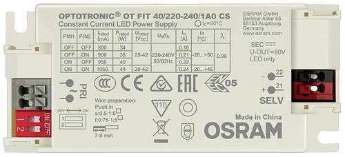 OSRAM OPTOTRONIC FIT CS LED-Treiber Konstantstrom 40W 25 - 42V