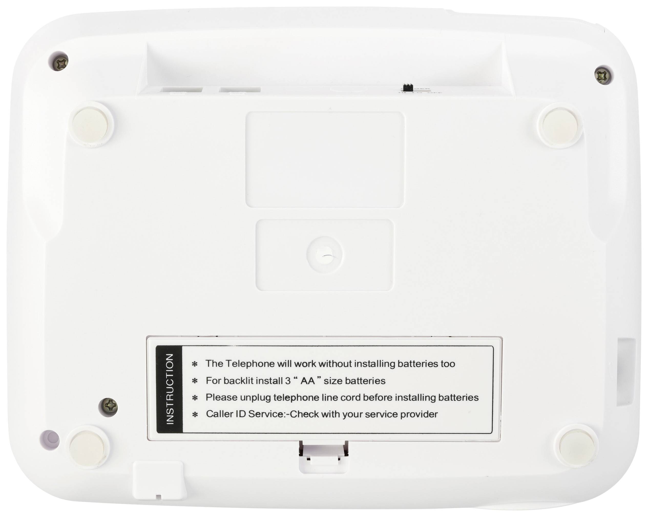 Renkforce RF-DP-400 Schnurgebundenes Seniorentelefon Freisprechen LC-Display Weiß