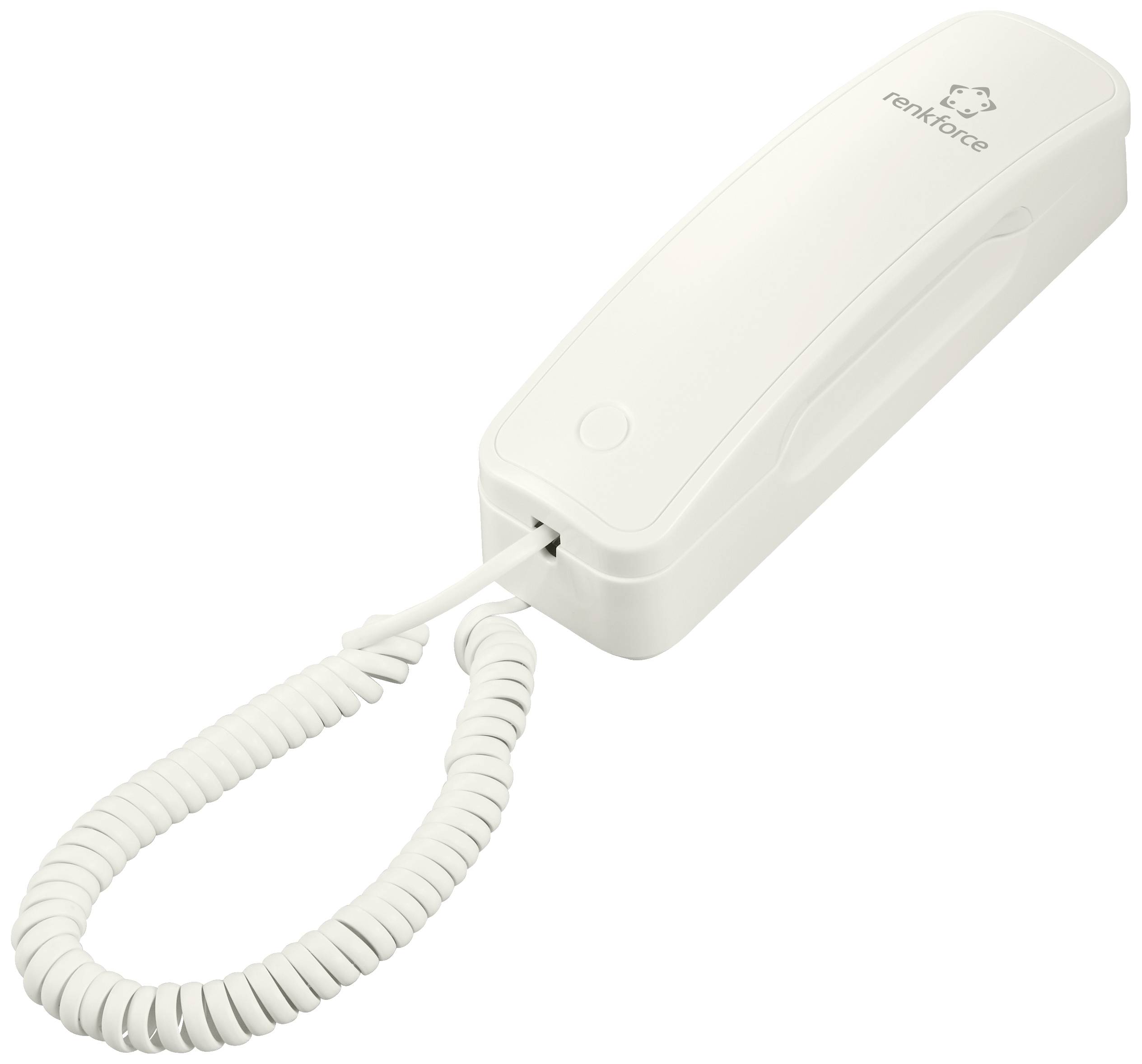 Renkforce RF-DP-200 Schnurgebundenes Telefon, analog Wahlwiederholung kein Display Creme-Weiß
