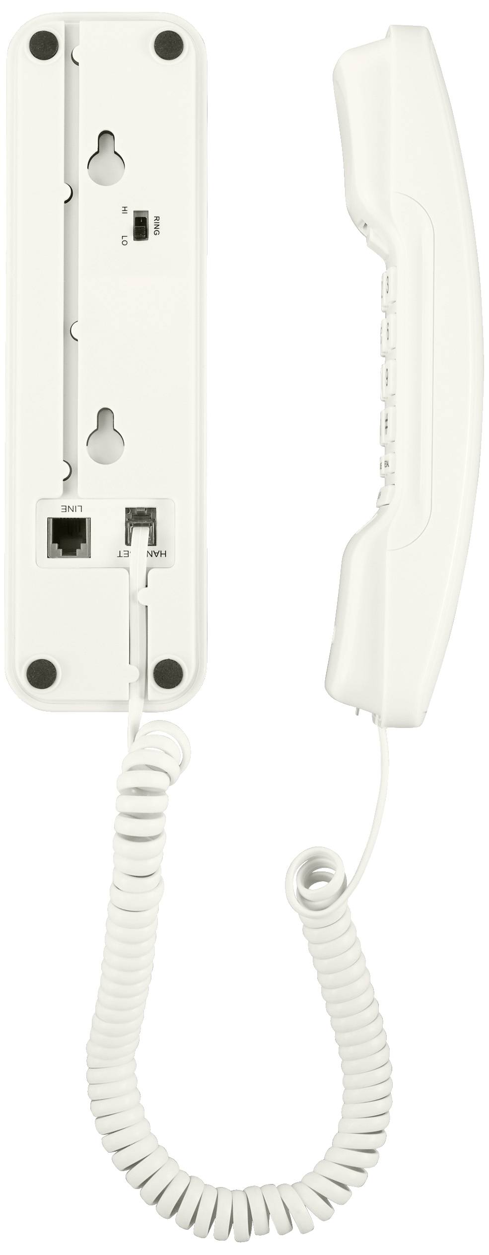 Renkforce RF-DP-200 Schnurgebundenes Telefon, analog Wahlwiederholung kein Display Creme-Weiß