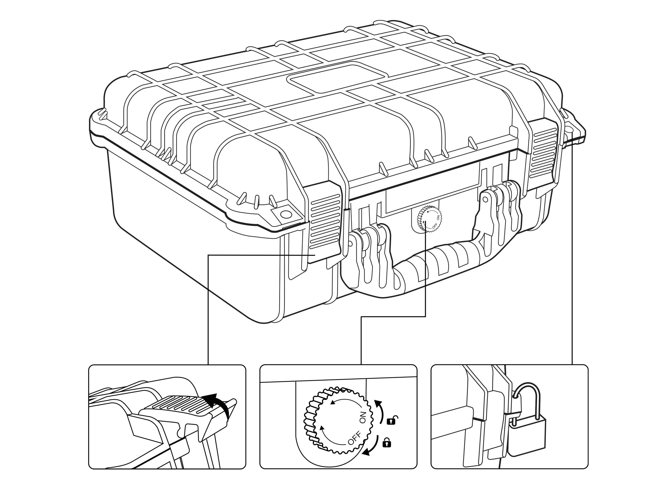 TOOLCRAFT TO-7859271 Universal Outdoor-Koffer 1 Stück (L x B x H) 420 x 330 x 174mm