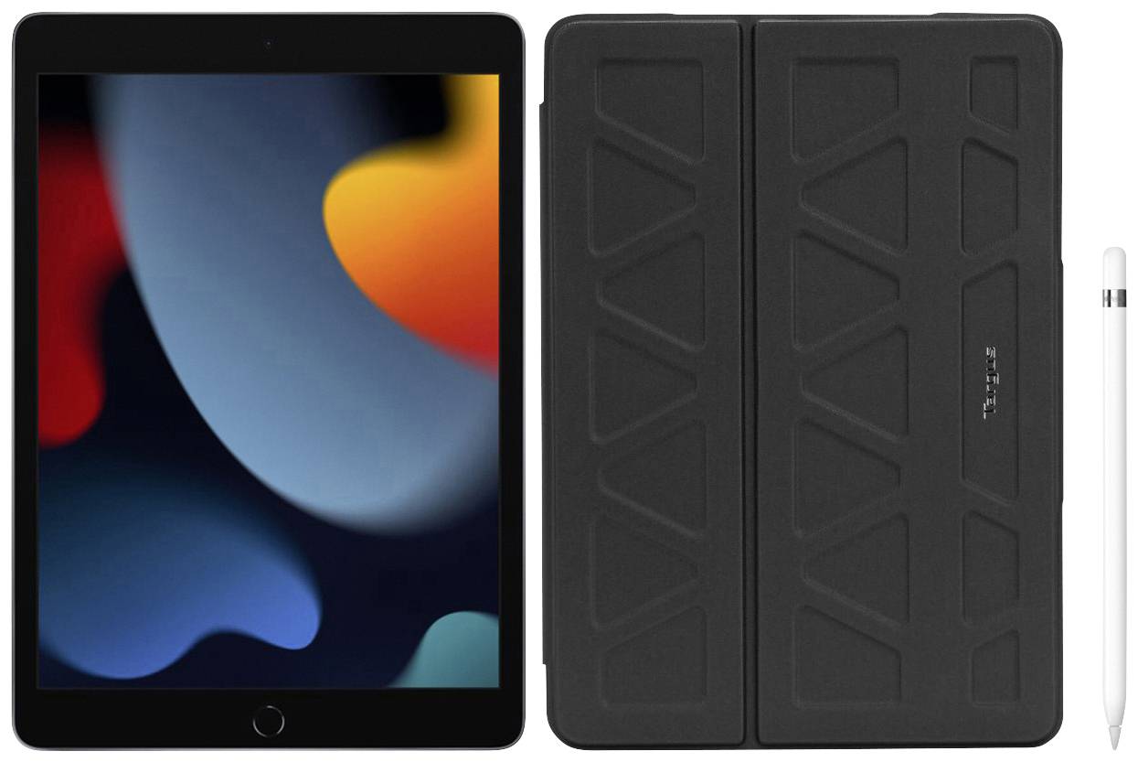 Apple iPad 10.2 (9. Generation) WiFi 256GB Space Grau 25.9cm (10.2 Zoll) 2160 x 1620 Pixel inkl. Tablet Cover Targus Pro-Tek; inkl