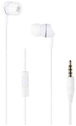 Teccus DC HS W In Ear Headset kabelgebunden Stereo Weiß Headset  - Onlineshop Voelkner