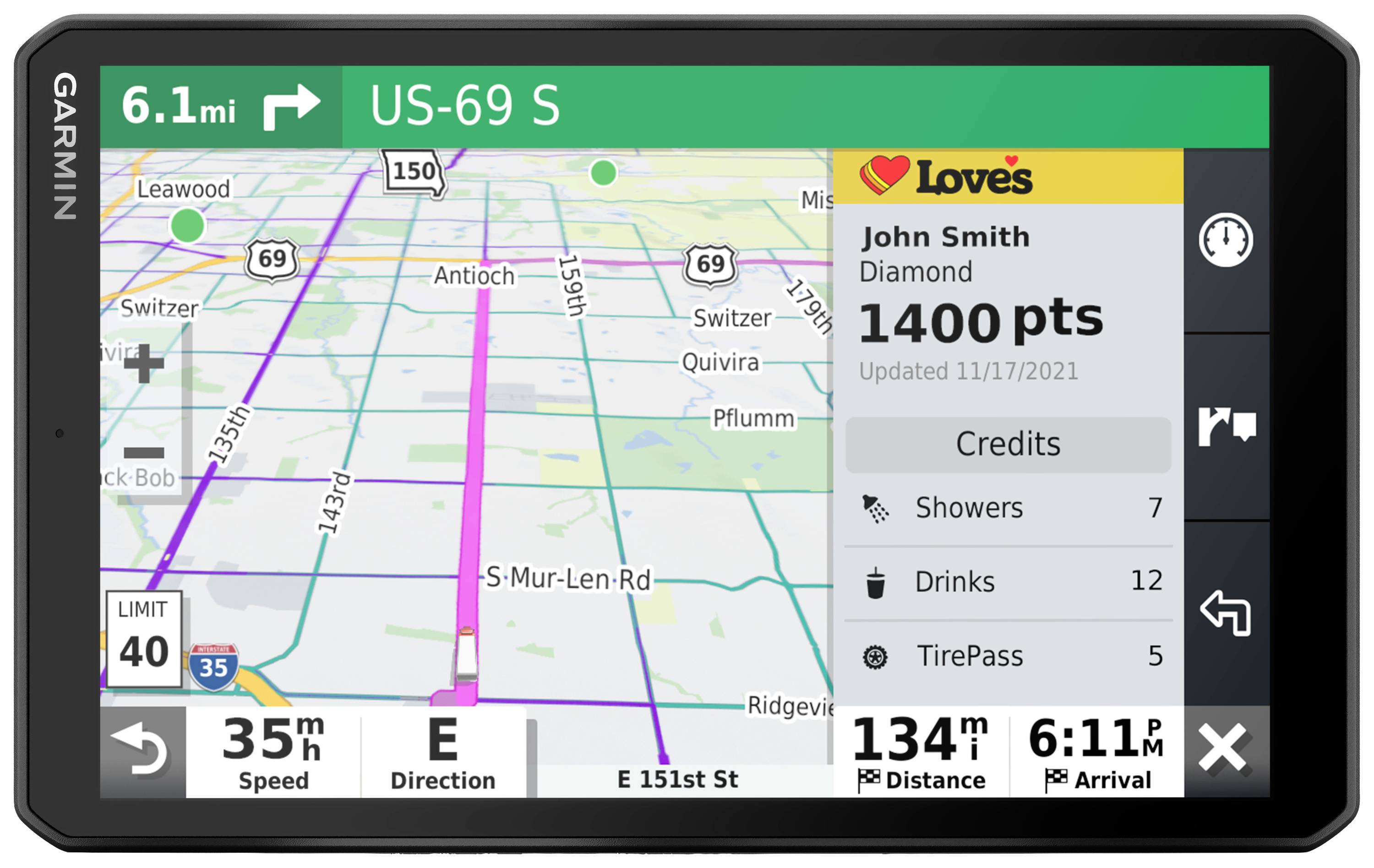 Garmin DĒZL™ LGV810 MT-D EU LKW-Navi 20.3 cm 8 Zoll Europa