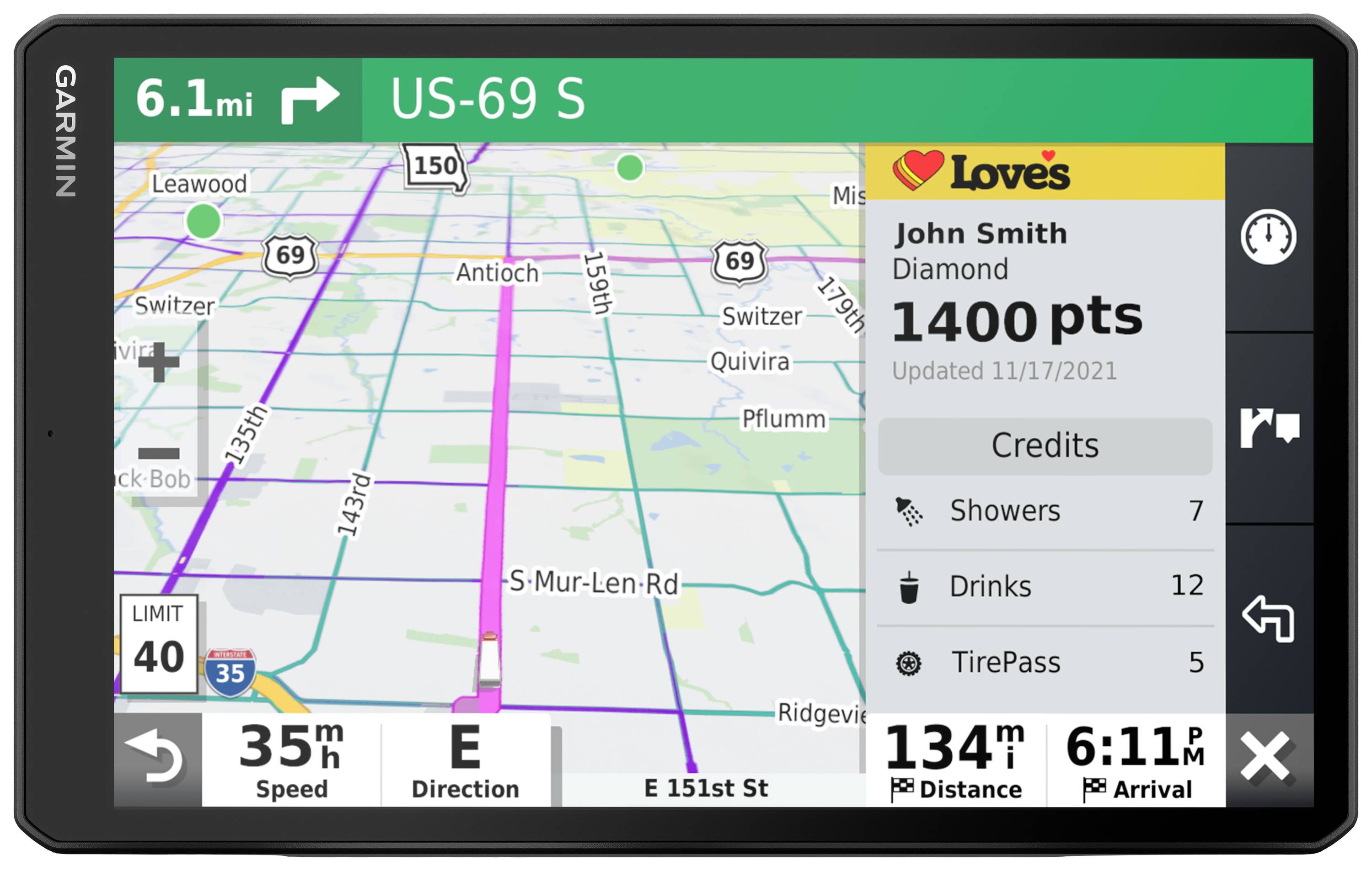 Garmin DĒZL™ LGV1010 MT-D EU LKW-Navi 25.7 cm 10 Zoll Europa