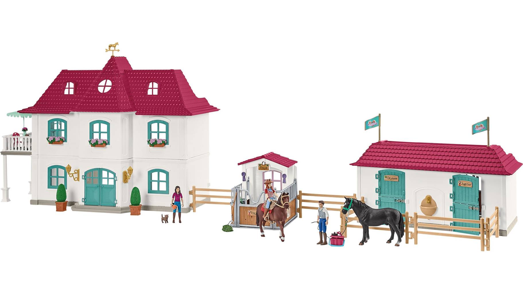 Schleich Horse Club | Hannah & Cayenne 42539 | Figura niña articulada con Caballo & Accesorios de equitación | Set Caballos Juguete Caballos Desde 5 años | 10 Piezas | Exclusiva en Schleich Horse Club | Hannah & Cayenne 42539 | Figura niña articulada con Caballo & Accesorios de equitación | Set Caballos Juguete Caballos Desde 5 años | 10 Piezas | Exclusiva en