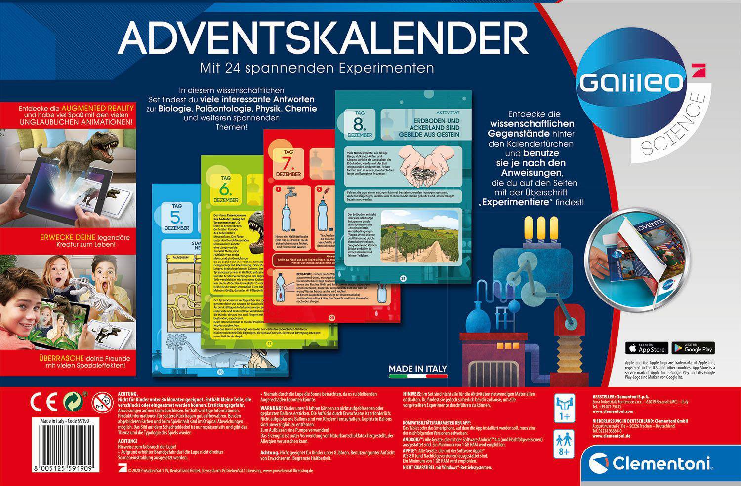 Clementoni Experimente Adventskalender