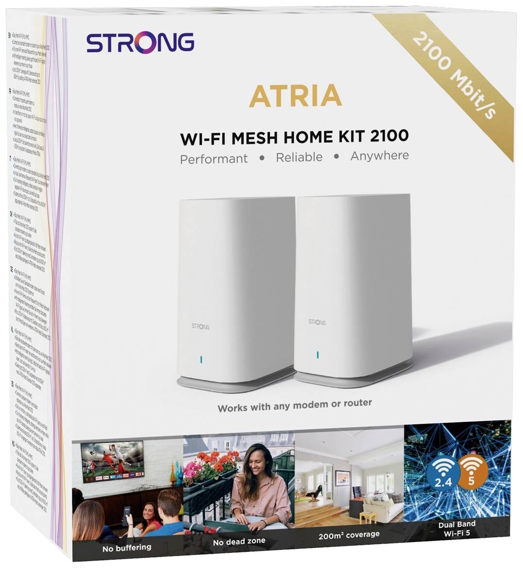 Strong MESHKIT2100 2er-Pack Mesh-Netzwerk 2100MBit/s 2.4GHz, 5GHz