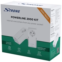 Strong POWERL2000DUOEU Powerline Einzeladapter Duo Set POWERL2000DUOEU 10 / 100 / 1000MBit/s Strong POWERL2000DUOEU Powerline Einzeladapter Duo Set POWERL2000DUOEU 10 / 100 / 1000MBit/s
