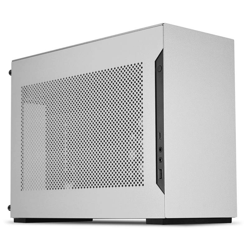 Lian Li DAN Cases A4-H2O A4 Mini-ITX Gehäuse, PCIE4.0 Riserkabel - silber Mini-Tower Gaming-Gehäuse Silber