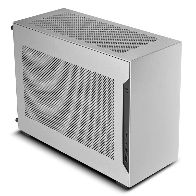 Lian Li DAN Cases A4-H2O A4 Mini-ITX Gehäuse, PCIE4.0 Riserkabel - silber Mini-Tower Gaming-Gehäuse Silber