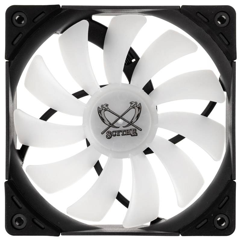 Scythe Scythe Kaze Flex RGB PWM Lüfter, 300-1200 U/min - 120mm PC-Gehäuse-Lüfter Schwarz (B x H x T) 120 x 120 x 27 mm