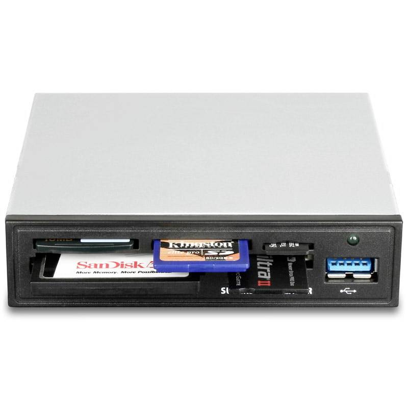 AXAGON CRI-S3 Einbau-Speicherkartenleser 8.9 cm (3.5") USB 3.0 Schwarz