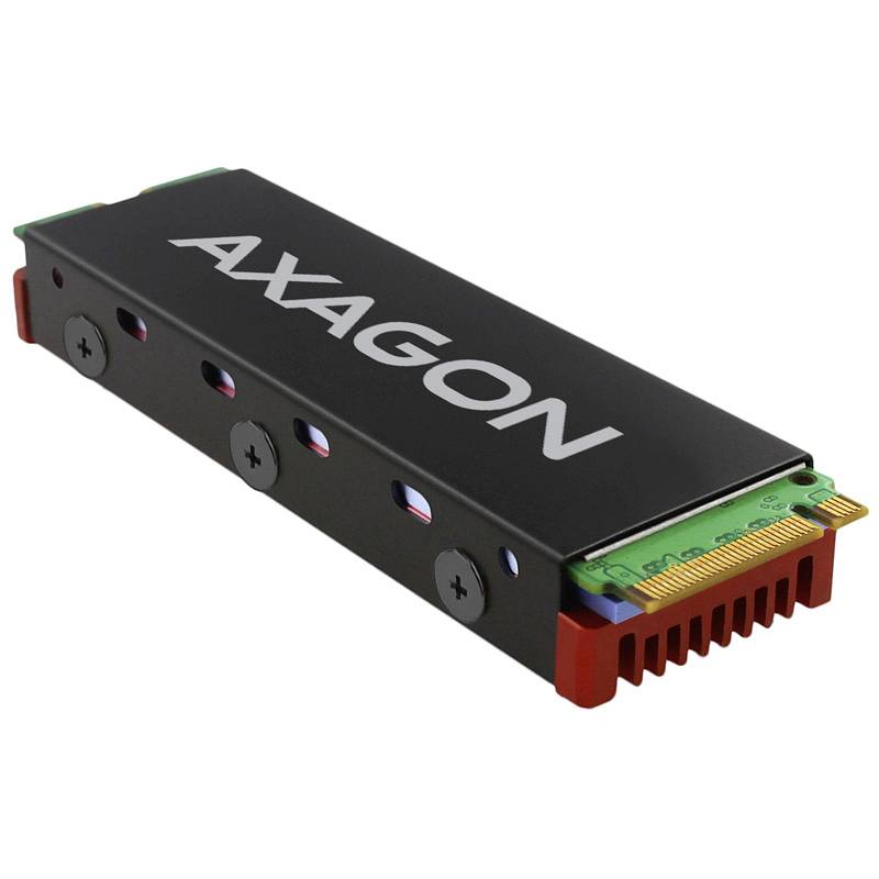 AXAGON AXAGON CLR-M2 passiver M.2-SSD-Kühlkörper - 2280, Aluminium, rot M.2 SSD-Kühler