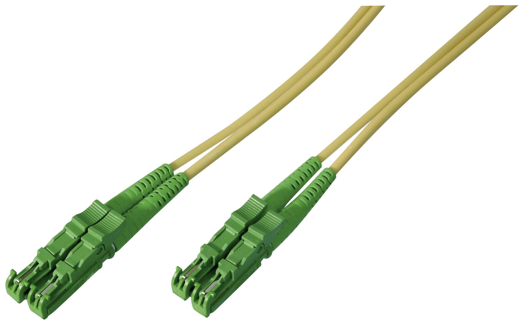 Planet AL-9E2000-02I Glasfaser LWL Anschlusskabel [2x E2000®/APC 8°-Stecker - 2x AMP, E2000®/APC 8