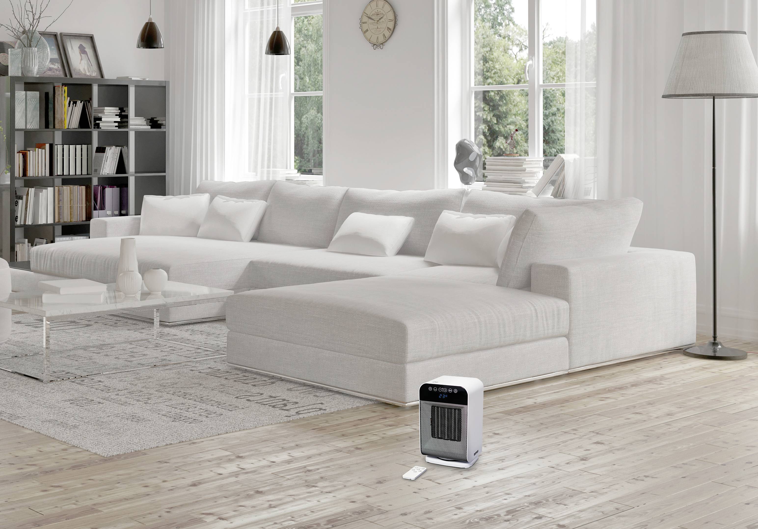 ROWI 1 03 03 0353 Keramik-Heizlüfter HKH 2000/2/1 ODT Premium 60m³ Weiß, Schwarz