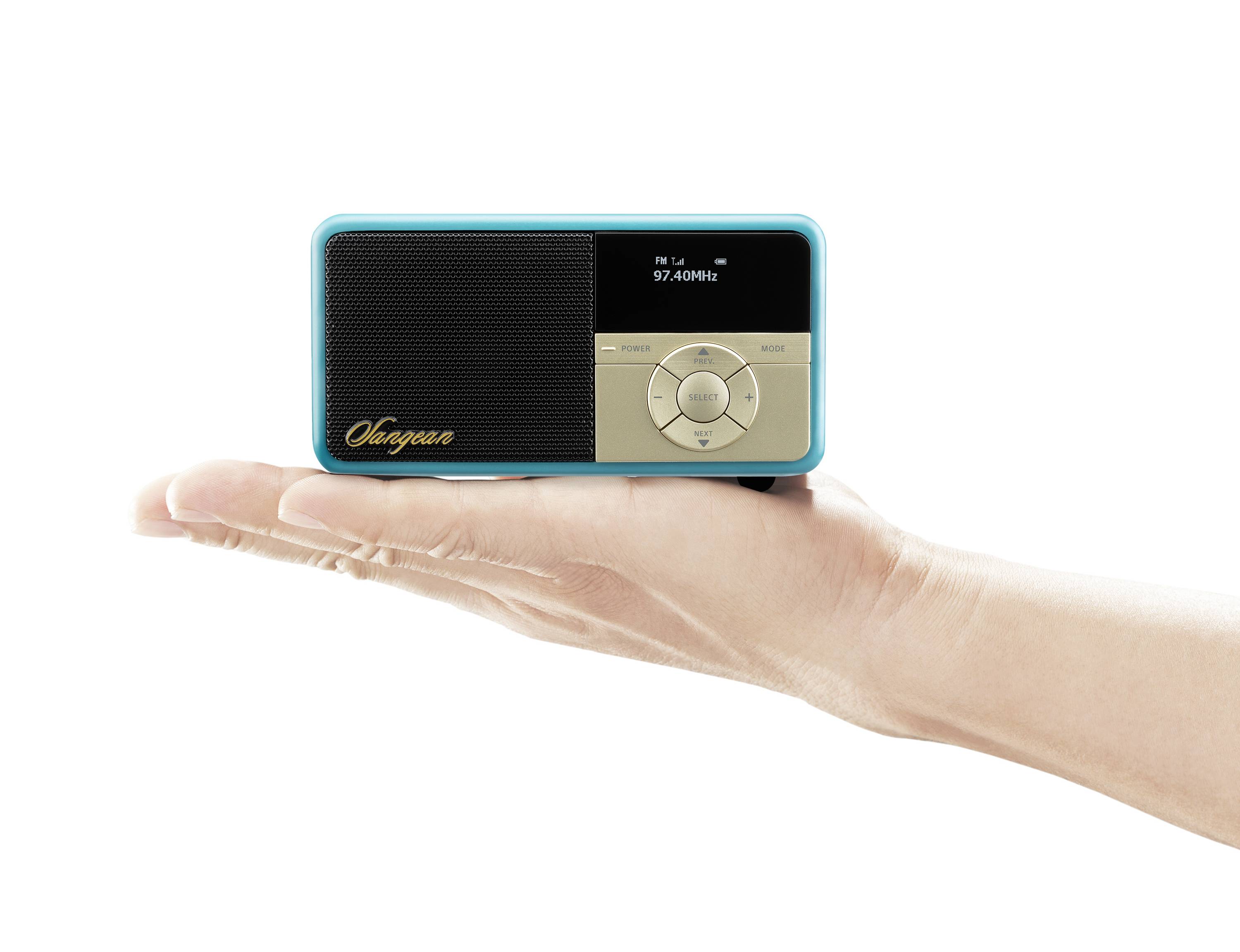 Sangean DDR-7X Tischradio DAB+, UKW AUX, Bluetooth® Tastensperre, wiederaufladbar Grün